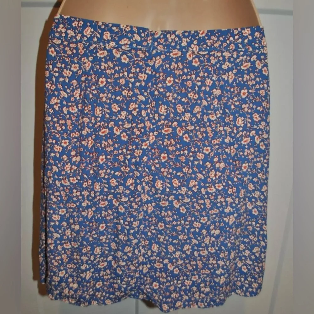 MADEWELL Porch Side Button Floral Mini Skirt in Summer Vines size 6 NWT $88